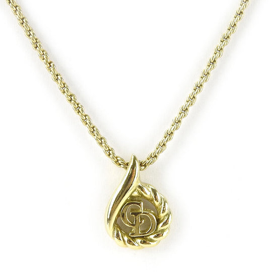 Christian Dior Necklace metal gold Women Used Authentic