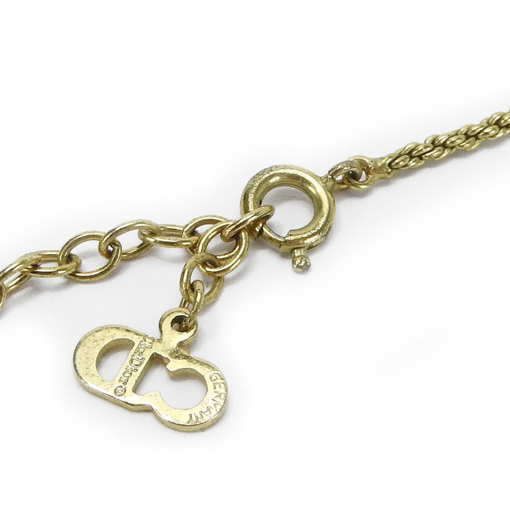 Christian Dior Necklace metal gold Women Used Authentic