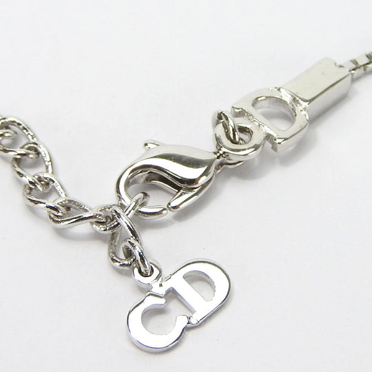 Christian Dior Necklace metal Silver Women Used Authentic