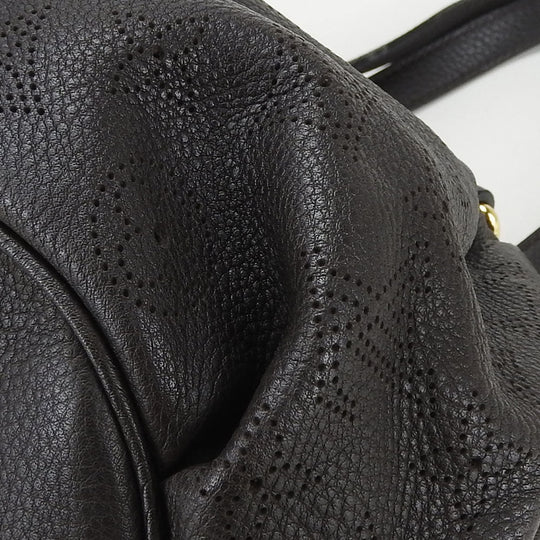 LOUIS VUITTON Handbag M97051 Monogram Mahina Brown Runner PM Women Used Authentic