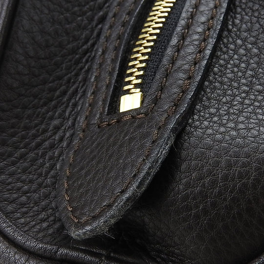 LOUIS VUITTON Handbag M97051 Monogram Mahina Brown Runner PM Women Used Authentic