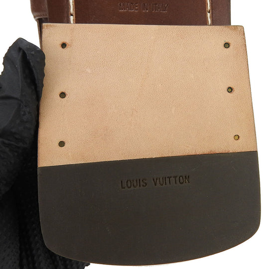 LOUIS VUITTON Sandals leather Brown mens Used Authentic