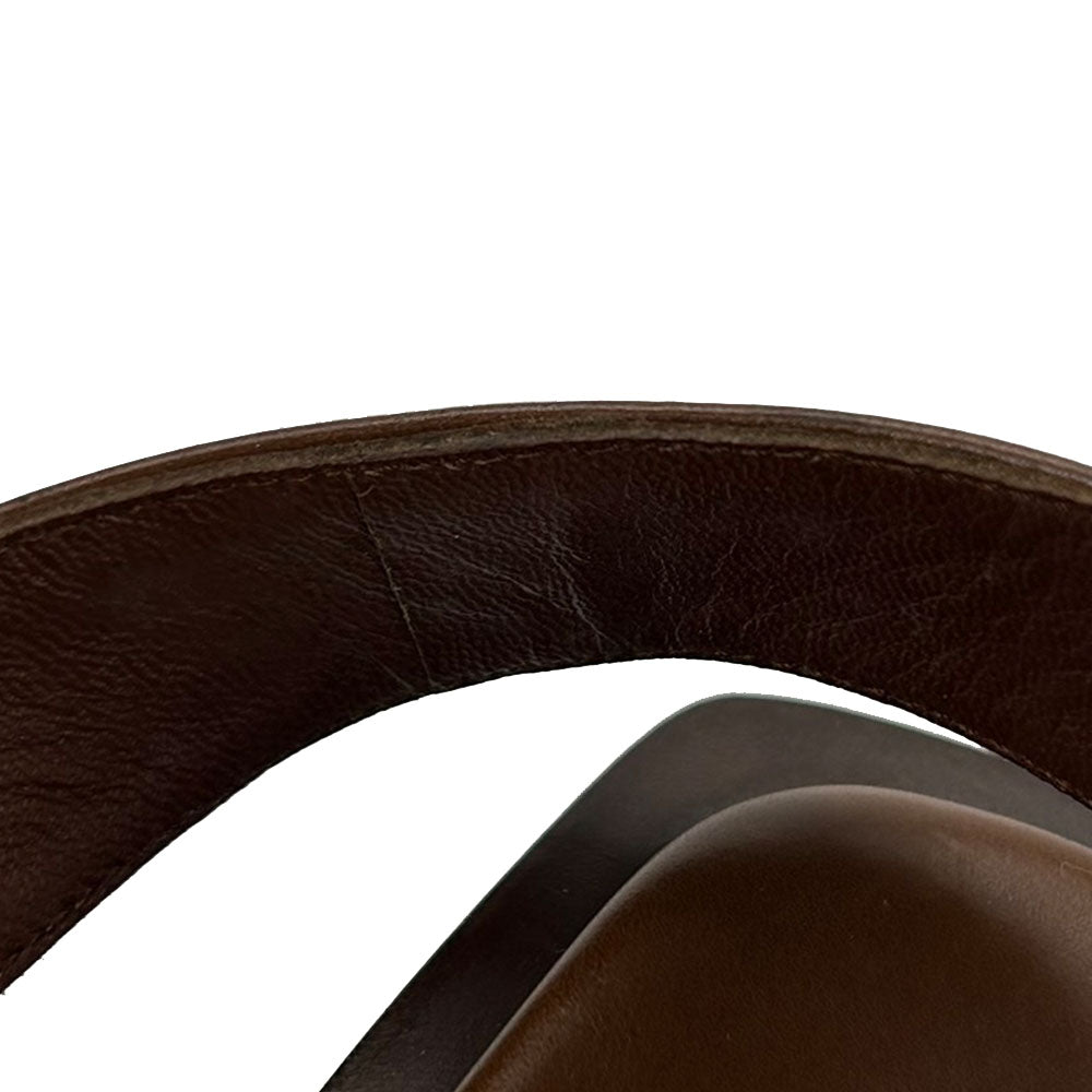 LOUIS VUITTON Sandals leather Brown mens Used Authentic