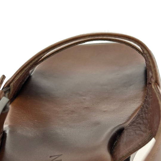 LOUIS VUITTON Sandals leather Brown mens Used Authentic