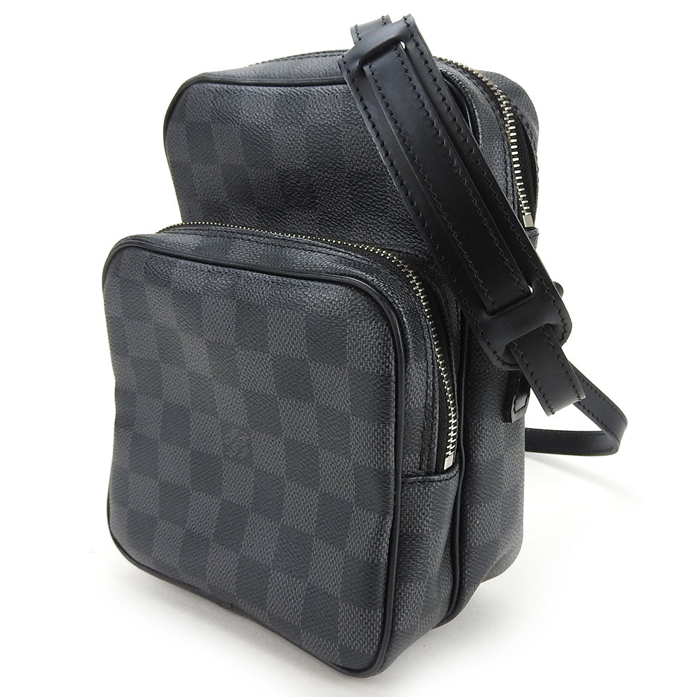 LOUIS VUITTON Shoulder Bag N41446 Damier Grafitte gray Rem mens Used Authentic