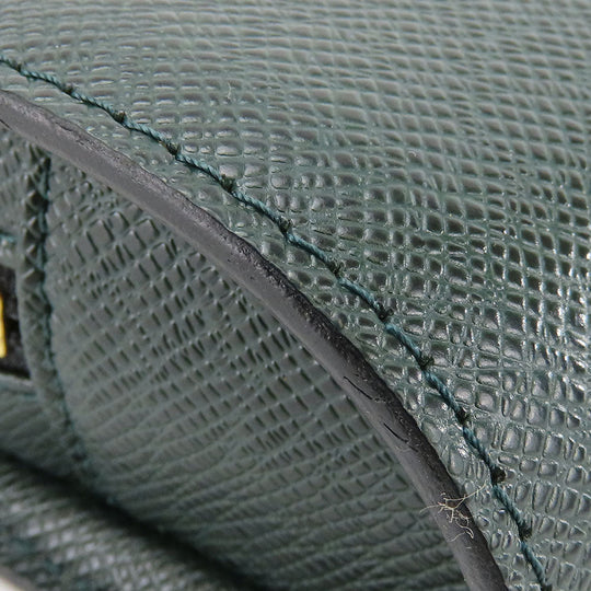 LOUIS VUITTON business bag M30184 Taiga green Baikal mens Used Authentic