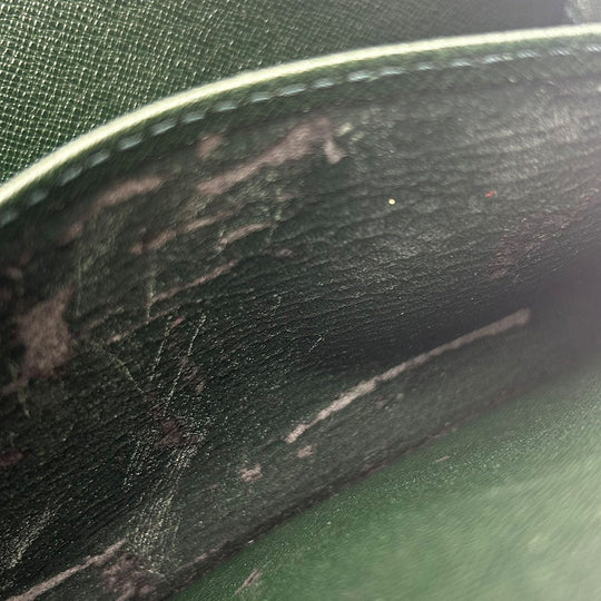 LOUIS VUITTON business bag M30184 Taiga green Baikal mens Used Authentic