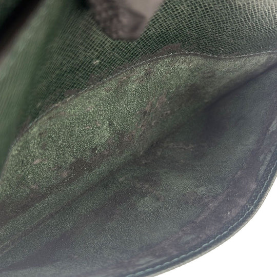 LOUIS VUITTON business bag M30184 Taiga green Baikal mens Used Authentic