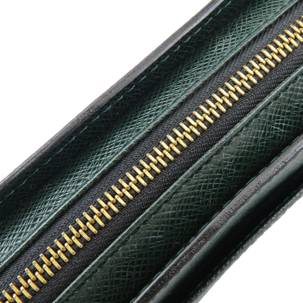 LOUIS VUITTON business bag M30184 Taiga green Baikal mens Used Authentic