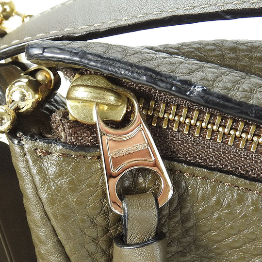 COACH Shoulder Bag 32264 leather Brown Women Used Authentic