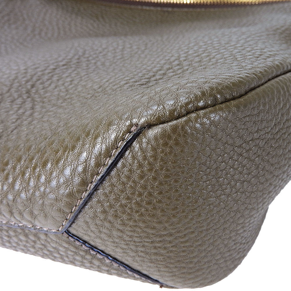 COACH Shoulder Bag 32264 leather Brown Women Used Authentic