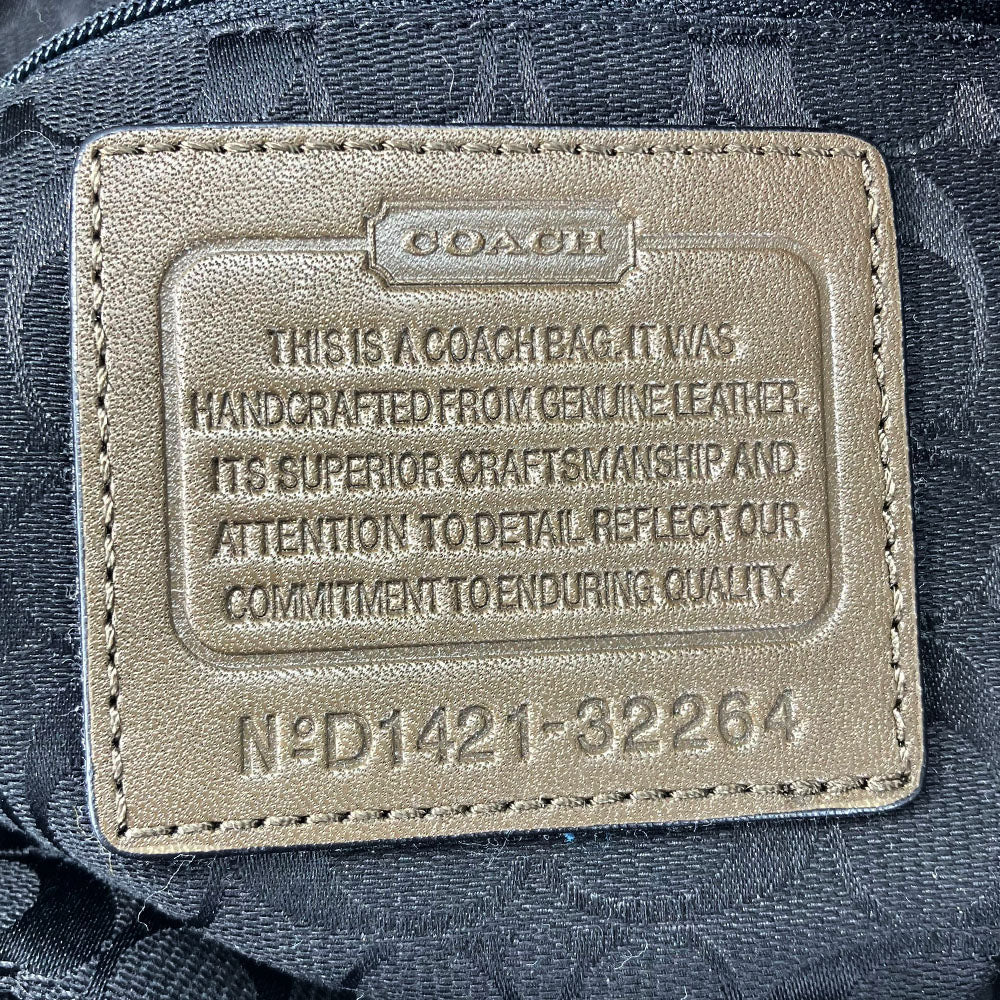 COACH Shoulder Bag 32264 leather Brown Women Used Authentic