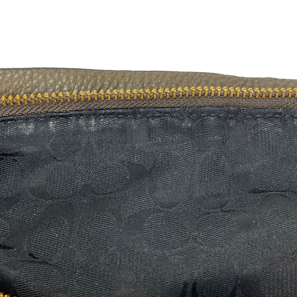 COACH Shoulder Bag 32264 leather Brown Women Used Authentic