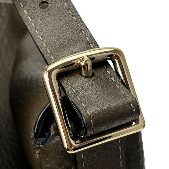 COACH Shoulder Bag 32264 leather Brown Women Used Authentic