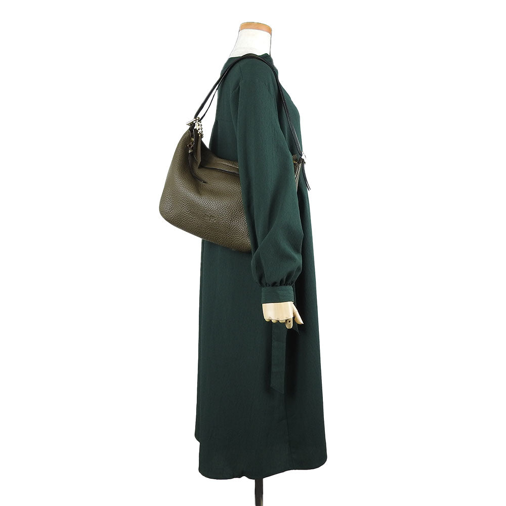 COACH Shoulder Bag 32264 leather Brown Women Used Authentic