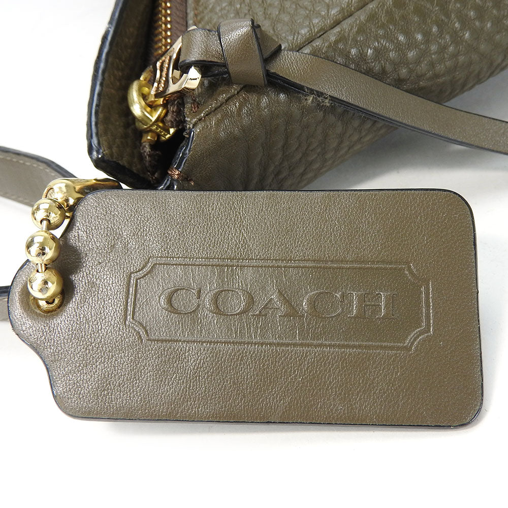 COACH Shoulder Bag 32264 leather Brown Women Used Authentic