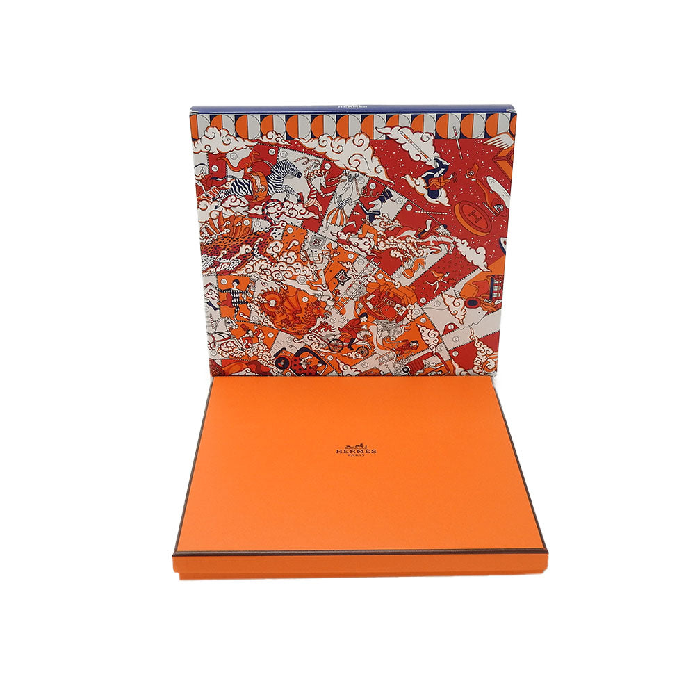 HERMES scarf silk multicolor Carre90 Women Used Authentic