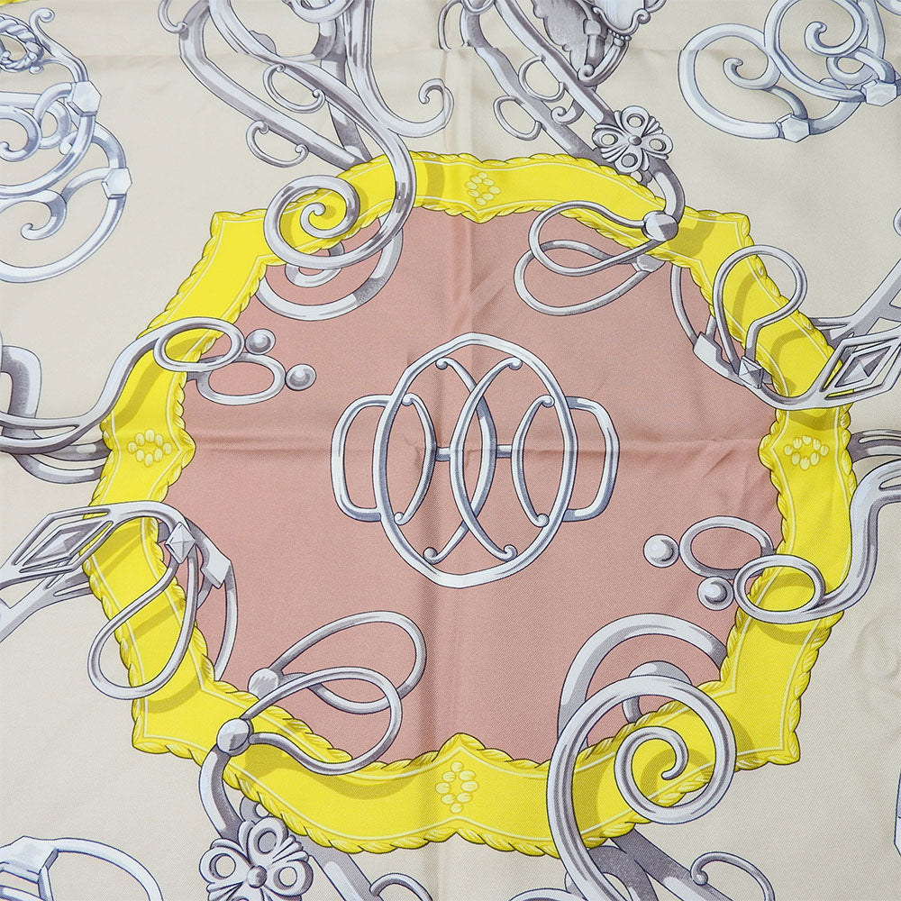 HERMES scarf silk multicolor Carre90 Women Used Authentic