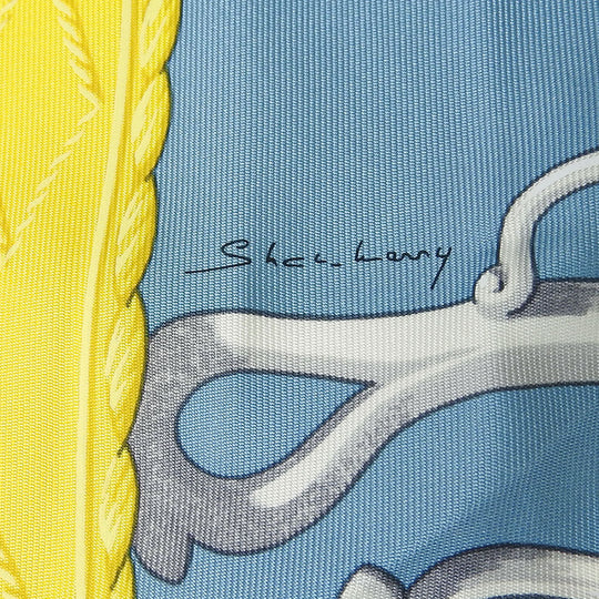 HERMES scarf silk multicolor Carre90 Women Used Authentic