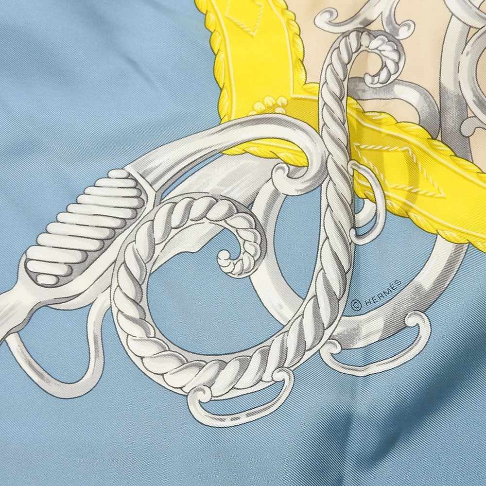 HERMES scarf silk multicolor Carre90 Women Used Authentic