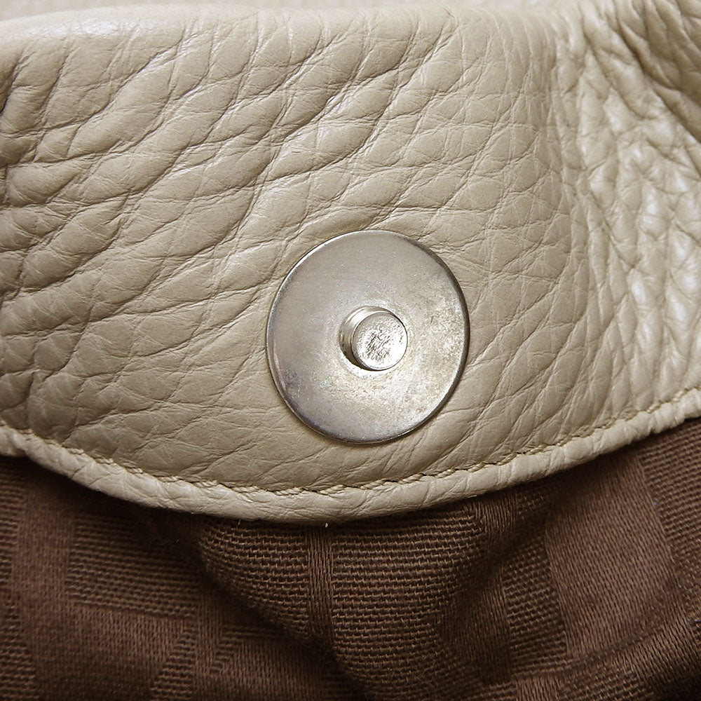 Furla Tote Bag F5191 leather beige Women Used Authentic