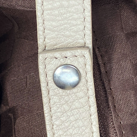 Furla Tote Bag F5191 leather beige Women Used Authentic
