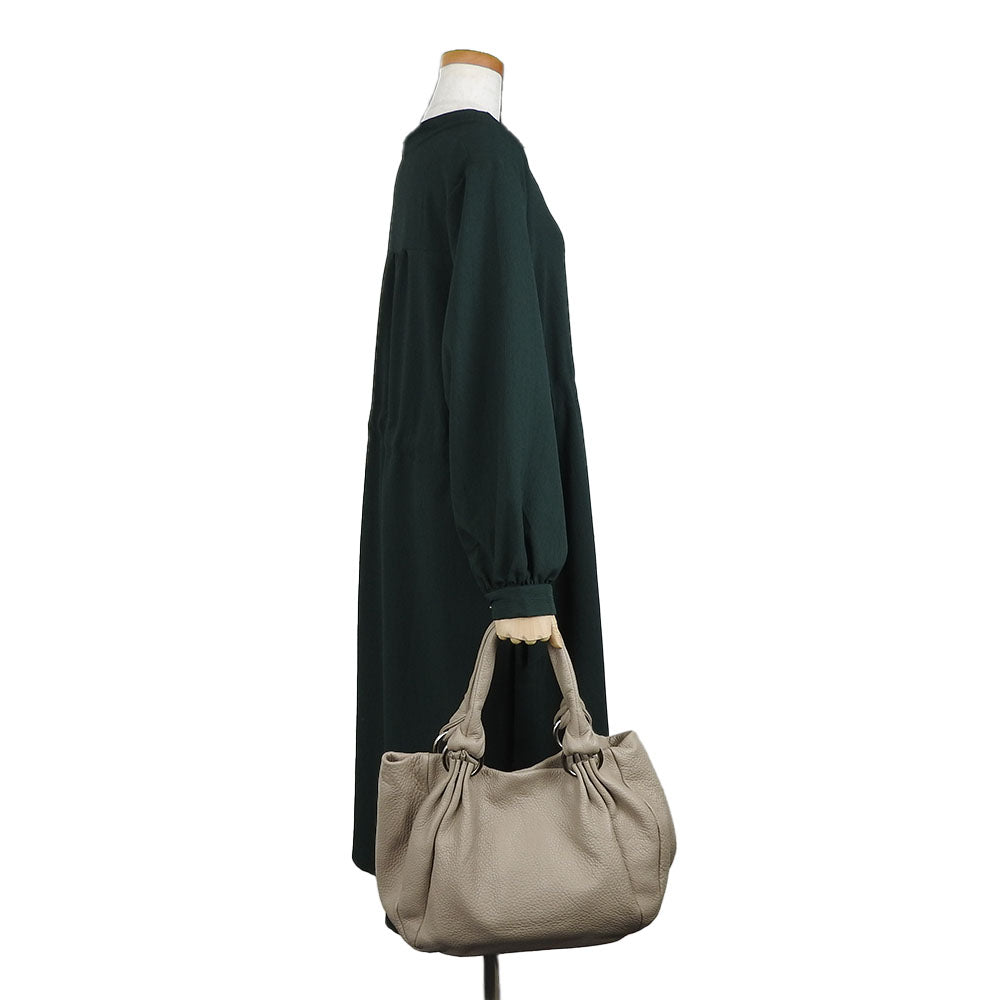 Furla Tote Bag F5191 leather beige Women Used Authentic