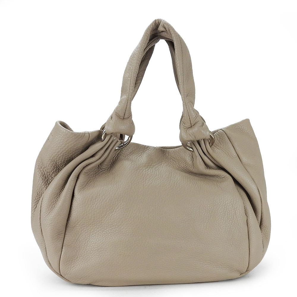 Furla Tote Bag F5191 leather beige Women Used Authentic