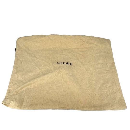 LOEWE Tote Bag Canvas, Leather beige anagram Women Used Authentic