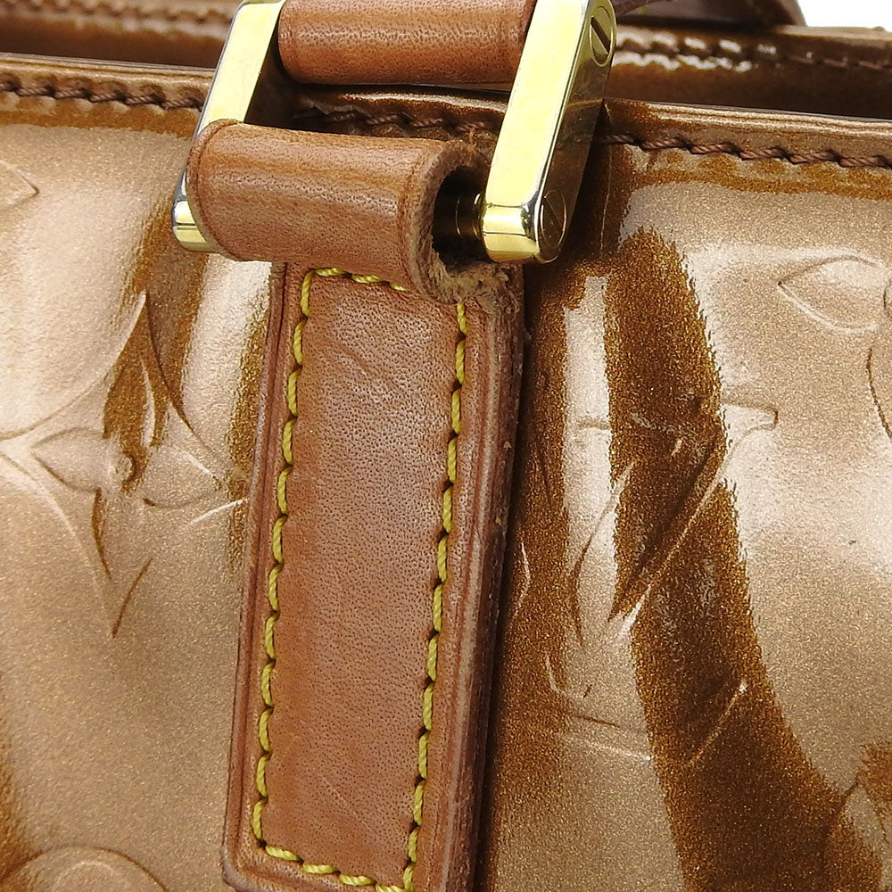 LOUIS VUITTON Tote Bag M91134 Monogram Vernis Brown Columbus Women Used Authentic