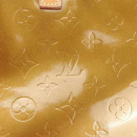 LOUIS VUITTON Tote Bag M91134 Monogram Vernis Brown Columbus Women Used Authentic