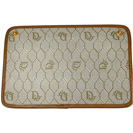 Christian Dior Shoulder Bag PVC, Leather beige Women Used Authentic