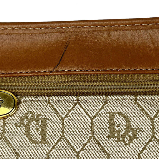 Christian Dior Shoulder Bag PVC, Leather beige Women Used Authentic