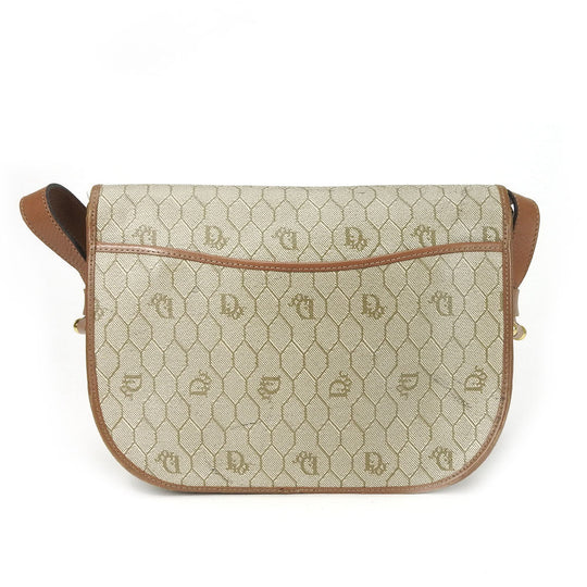 Christian Dior Shoulder Bag PVC, Leather beige Women Used Authentic