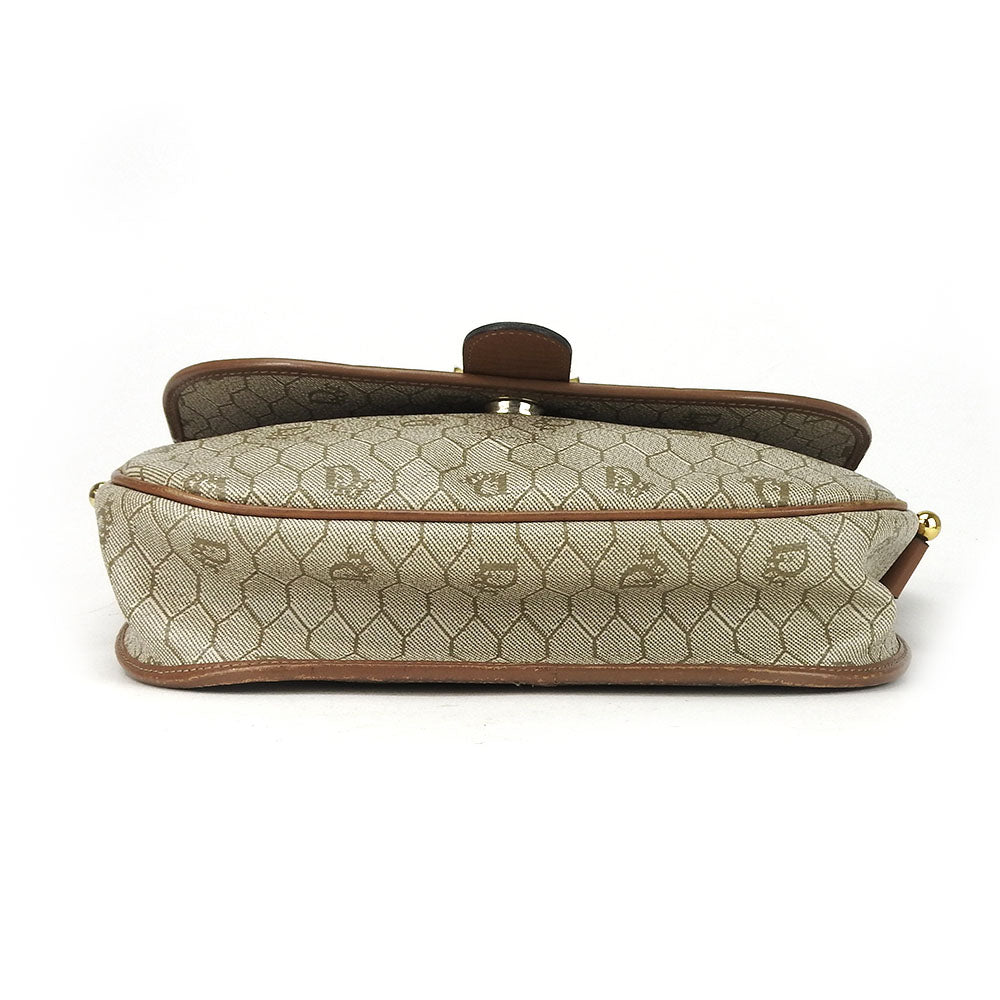 Christian Dior Shoulder Bag PVC, Leather beige Women Used Authentic