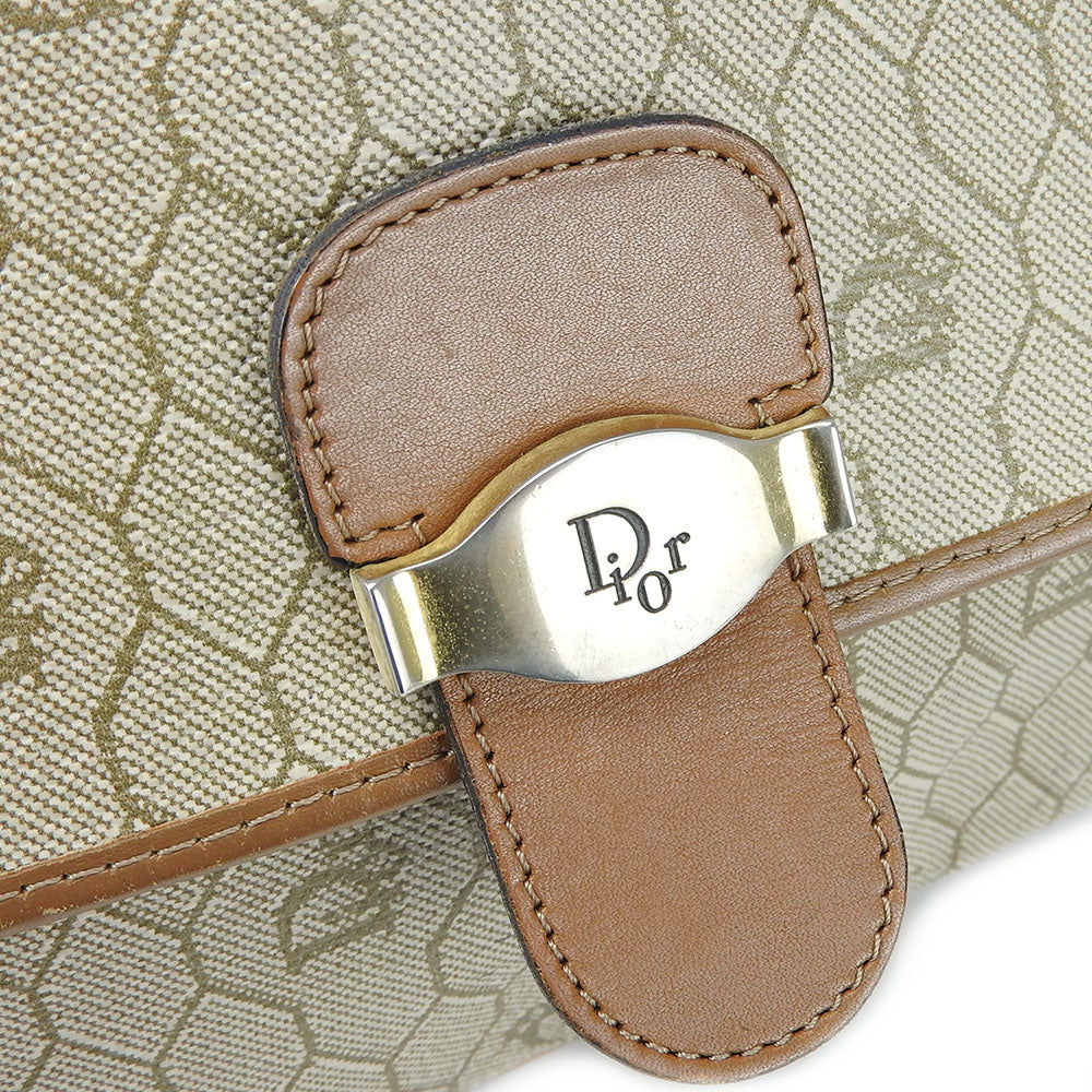 Christian Dior Shoulder Bag PVC, Leather beige Women Used Authentic