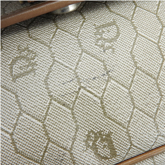 Christian Dior Shoulder Bag PVC, Leather beige Women Used Authentic