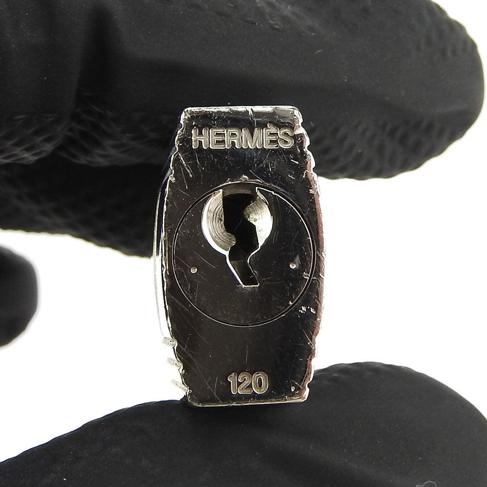 HERMES Cadena metal Silver unisex(Unisex) Used Authentic