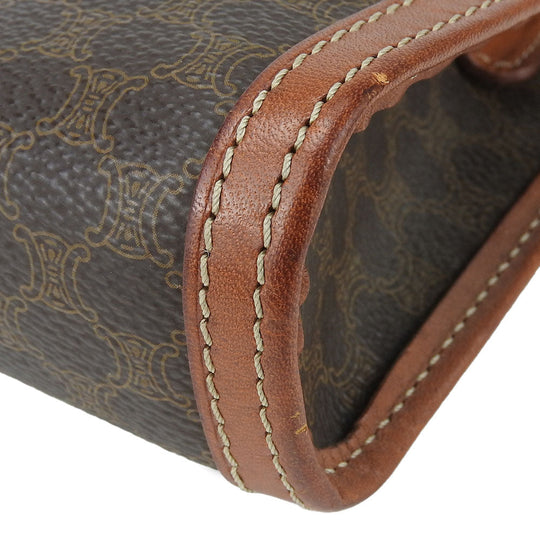 CELINE business bag PVC, Leather Brown Women Used Authentic
