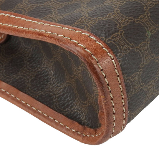 CELINE business bag PVC, Leather Brown Women Used Authentic