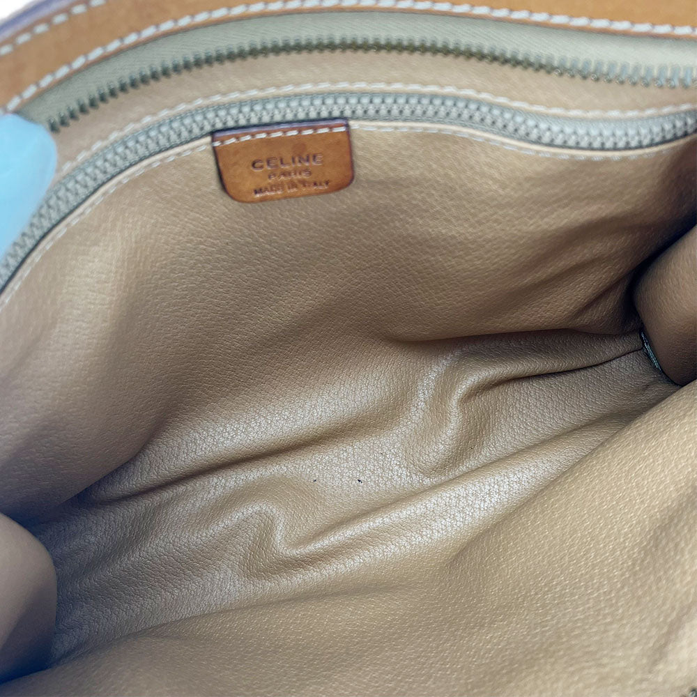 CELINE business bag PVC, Leather Brown Women Used Authentic