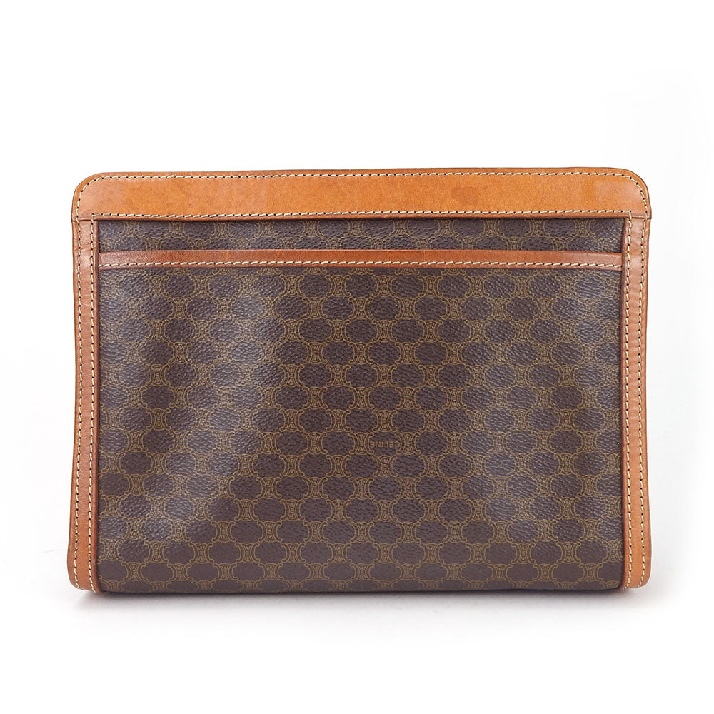CELINE business bag PVC, Leather Brown Women Used Authentic
