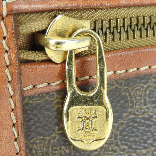 CELINE business bag PVC, Leather Brown Women Used Authentic