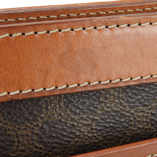 CELINE business bag PVC, Leather Brown Women Used Authentic
