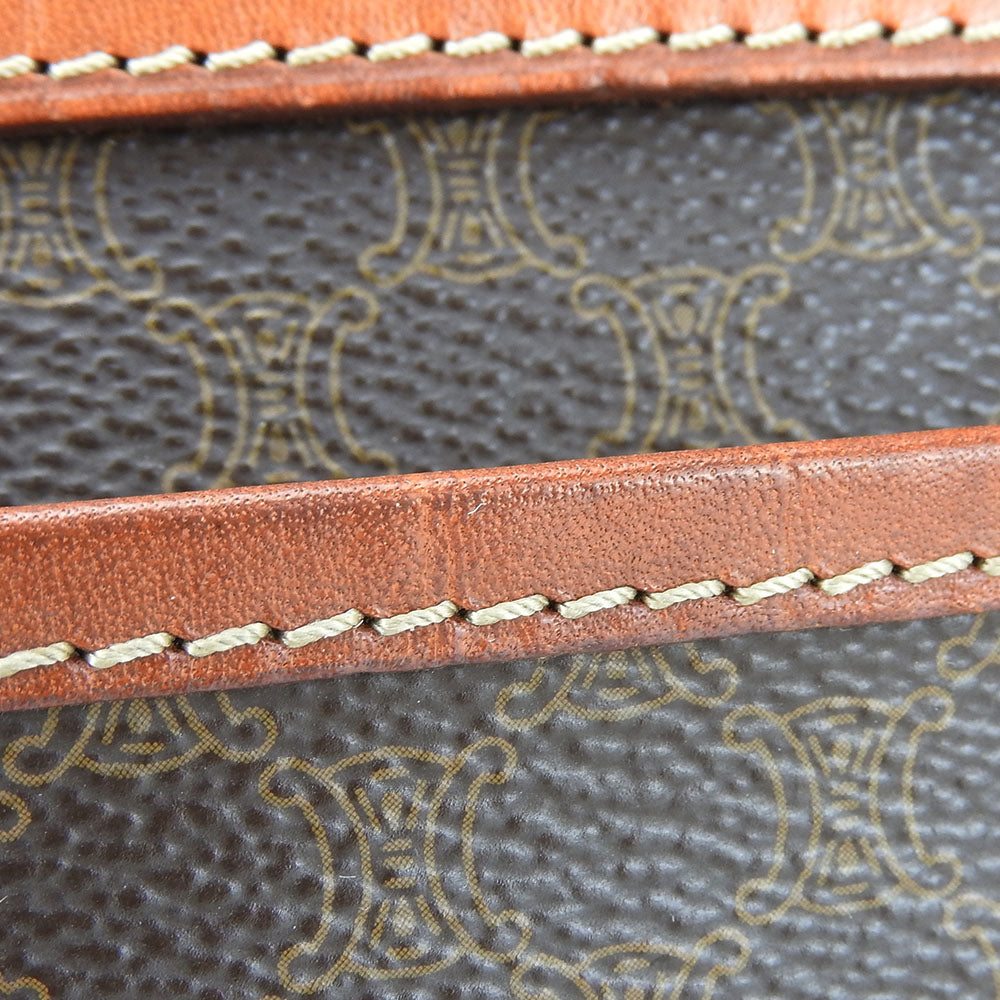CELINE business bag PVC, Leather Brown Women Used Authentic