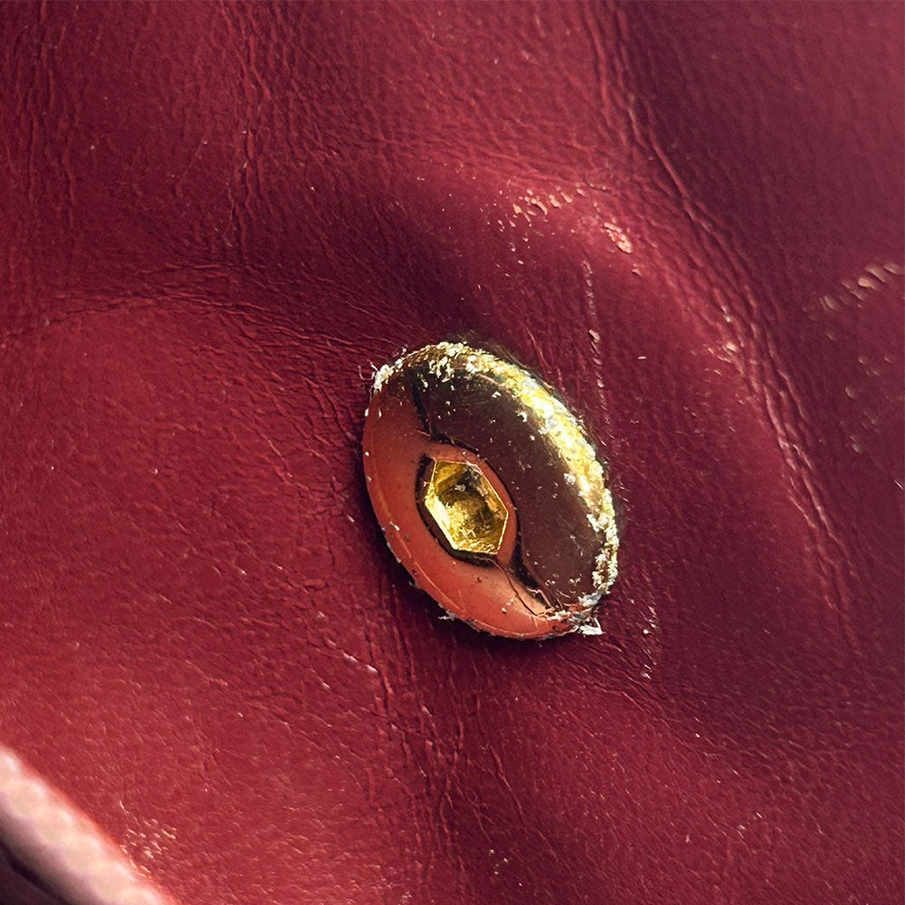 CHANEL Shoulder Bag lambskin black Mini matrasse Women Used Authentic