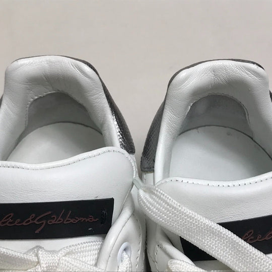 DOLCE&GABBANA sneakers leather White x Beige Pink PORTOFINO Portofino Collection Women 36 Used Authentic