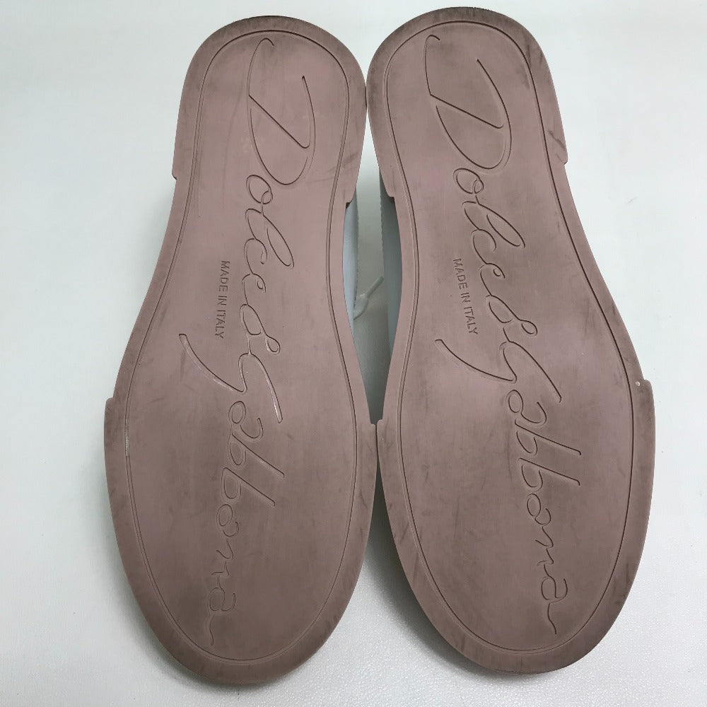DOLCE&GABBANA sneakers leather White x Beige Pink PORTOFINO Portofino Collection Women 36 Used Authentic