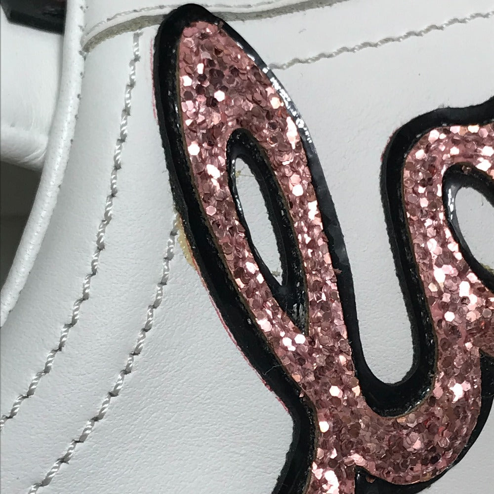 DOLCE&GABBANA sneakers leather White x Beige Pink PORTOFINO Portofino Collection Women 36 Used Authentic
