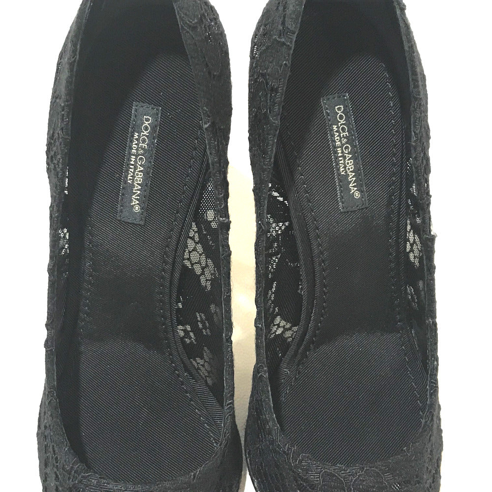 DOLCE&GABBANA pumps race black apparel race Women 36 Used Authentic
